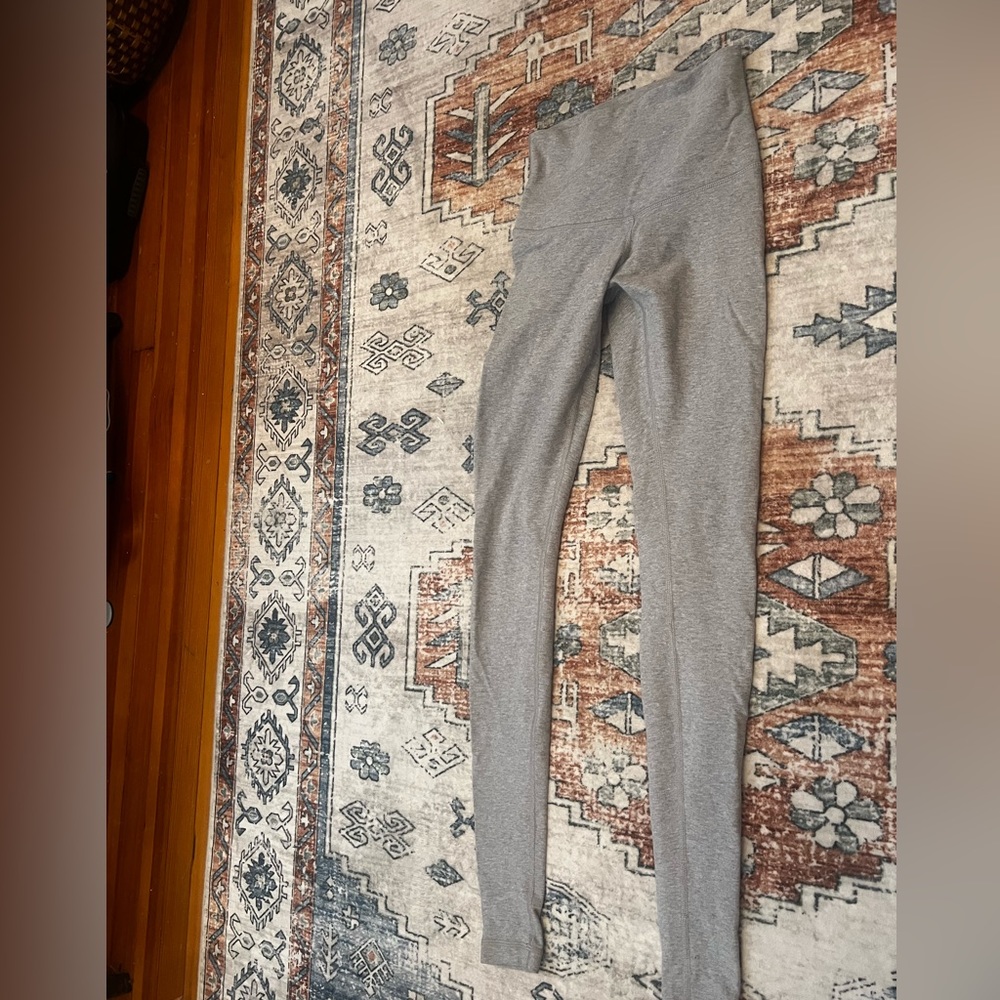 Gray cotton lululemon leggings - rare !